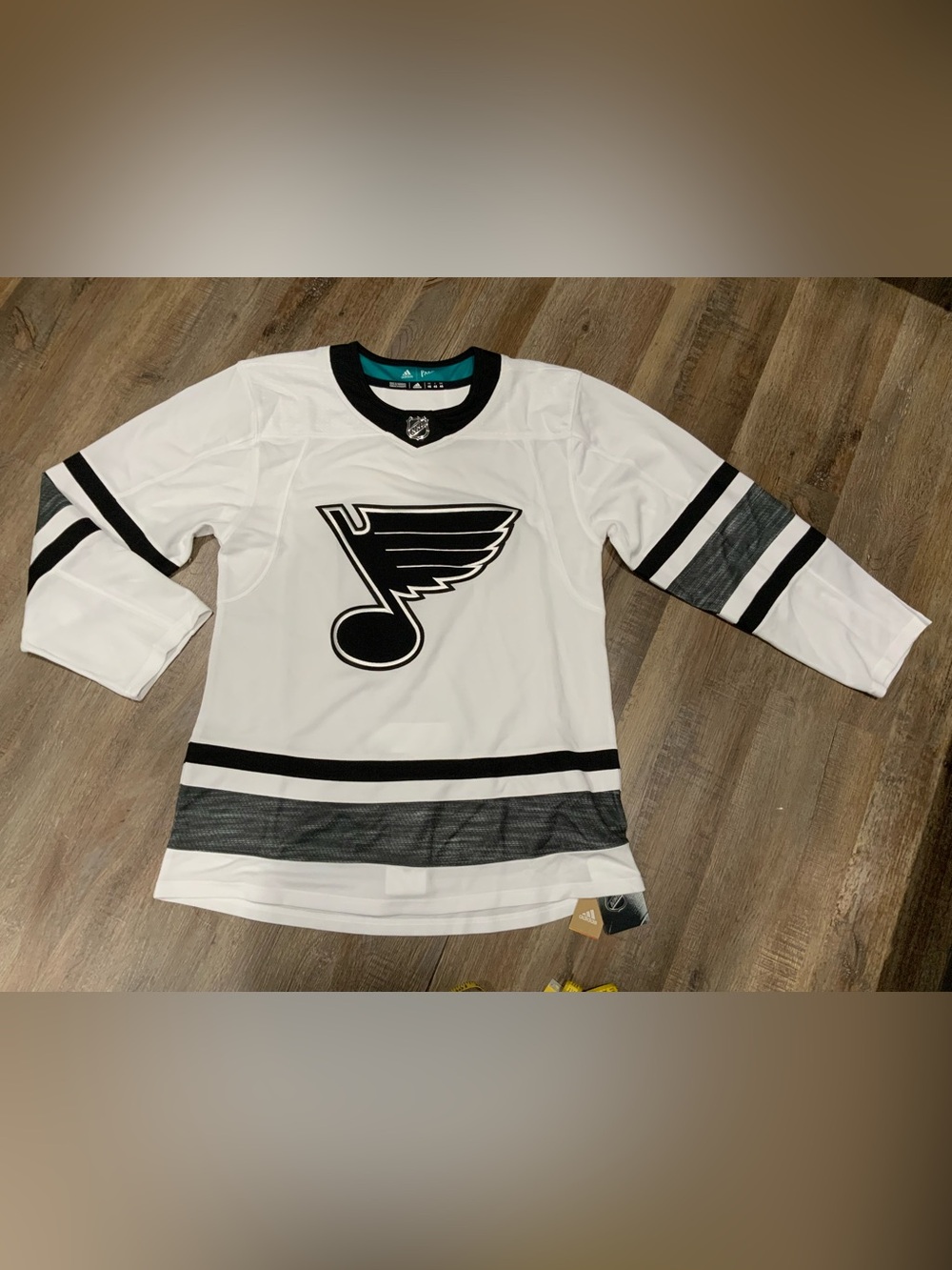 Adidas St. Louis Blues NHL Adidas Parley 2019 All Star Game White Jersey Sz 46